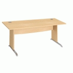 BUREAU DROIT EXCELLENS BOIS L 180 CM PIÈTEMENT BOIS EN L HÊTRE