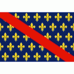 DRAPEAU BOURBONNAIS : DIMENSIONS - 60 X 90 CM