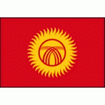 DRAPEAU KIRGHIZISTAN : DIMENSIONS - 200 X 300 CM