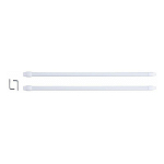 PARIS PRIX - LOT DE 2 TRINGLES EXTENSIBLES PAIO 30-50CM BLANC