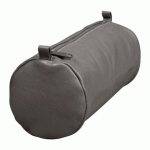 LOT DE 8 - TROUSSE EN CUIR AGE BAG GRANDE RONDE 22XØ8 CM - GRIS