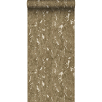 PAPIER PEINT LIÈGE - 50 X 900 CM DE ESTAHOME - BEIGE CHAUD ET BLANC CASSÉ