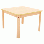 TABLE ERGO CARRÉE T2 - HÊTRE/HÊTRE - MANUTAN COLLECTIVITÉS