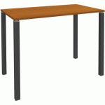 TABLE HAUTE 4 PIEDS L120XH105XP60CM MERISIER/PIED CARBONNE - SIMMOB
