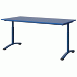 TABLE MALIBU 160X80 T3/T6 DL ST ABS BLEU U525/BLEU 5005 - MANUTAN EXPERT