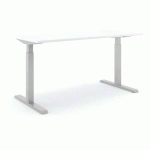BUREAU RÉGLABLE STEELFORCE PRO 370 SLS 160CM - ARGENT BLANC - ACTIFORCE