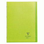 CAHIER KOVERBOOK CLAIREFONTAINE 21 X 29,7 CM GRAND CARREAUX 96 PAGES VERT