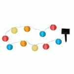 STAR TRADING GUIRLANDE LUMINEUSE SOLAIRE LED 10 LAMPES COLORÉES