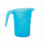 LOT DE 6 - PICHET EMPILABLE 1 LITRE EN POLYPROPYLÈNE BLEU