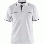 POLO BICOLORE BLANC/GRIS FONCÉ TAILLE M - BLAKLADER