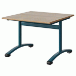 TABLE MALIBU 80X80 T3 DL STRA ALAISÉ ACACIA/BLEU 5025