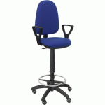 TABOURET AYNA BRAS FIXE - ROUE POUR PARQUET - BLEU - PIQUERAS Y CRESPO