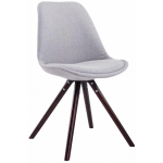 CHAISE TOULOUSE TISSU PIEDS RONDS GRIS CAPPUCCINO
