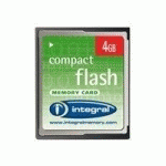 INTEGRAL - CARTE MÉMOIRE FLASH - 4 GO - COMPACTFLASH