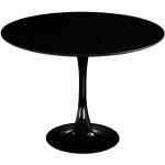 VENTEMEUBLESONLINE - TABLE RONDE IBIZA BLACK Ø120 C NOIR - #070001
