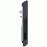 POIGNÉE CUVETTE SOLENA MONTAGE SIMPLE DROITE -POUR PROFIL DE 31 À 46MM - GRIS RAL 7016 MAT LA CROISÉE DS