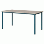TABLE MALIBU 160X80 T6 4P STRA ABS ACACIA/BLEU 5025 - MANUTAN EXPERT