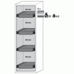 ARMOIRE SÉCURITÉ S-PHOENIX-90 S90.196.060.FDASR BLANC - ASECOS