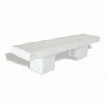BANC TOLEDO 2000 BÉTON BLANC