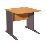 BUREAU DROIT EVOLUTION - L. 80 X P. 80 CM - PLATEAU 'CÈDRE' - PIEDS L 'CÈDRE'.