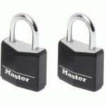 CADENAS À CLÉ ALUMINIUM 9130EURT - NOIR - MASTER LOCK