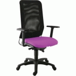 FAUTEUIL DIAZ CONTACT SYNCHRONE PIÈT.NOIR ASSISE 378 MAGENTA - SOKOA