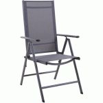 FAUTEUILS MULTIPOSITION AVILA - GRIS/GRAPHITE