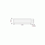 FER DE RABOT ACIER HSS POUR SYSTEME TERMINUS - LONGUEUR 310 MM (L'UNITÉ)