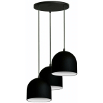 HELAM LIGHTING - HELAM MADISON PLAFONNIER SUSPENDU CLUSTER NOIR, BLANC 35CM