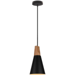 LUSTRE SUSPENSION MÉTAL CRÉATIVE MODERNE CHAMBRE SALON LAMPE SUSPENSION FER FORGÉ E27 (NOIR) - NOIR