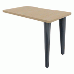 RETOUR EVIDENCE 100 X 60 CM CHÊNE CLAIR PIED ANTHRACITE - VINCO