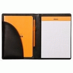 RHODIARAMA LIVRET PORTE-BLOC N°16 POUR BLOC OU CARNET FORMAT A5 - NOIR