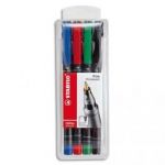 STABILO POCHETTE DE 4 MARQUEURS NON PERMANENT OHPEN FIN ASSORTIS 852/4