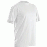T-SHIRTS COL ROND PACK X5 BLANC TAILLE L - BLAKLADER