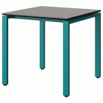TABLE MALIBU 80X80 T6 SOUDÉ ST ANTIB BÉTON F186/NO BLEU 5018