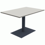 TABLE MANO 120X80 T6 STRAT ALAISÉ GRIS PERLE GRIS/NS - MOBIDECOR