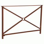 BARRIÈRE HÉRITAGE SIMPLE CROIX 1.50 M - ASPECT CORTEN - PROCITY