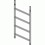 CADRE EN ALUMINIUM AVEC 4 ÉCHELONS