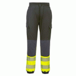 PORTWEST KX341 JOGGING PW3 HAUTE-VISIBILITÉ FLEXI CLASSE 1 NOIR/JAUNE - TAILLE M