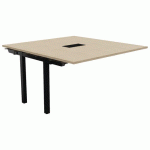 TABLE RÉUNION SUIVANT ASTRO ARCHE 140 X 143 CHÊNE FIL/NOIR - BURONOMIC