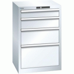 ARMOIRE BLANC PUR 564X572X850 AVEC 4 TIR. 75KG _ 79.380.110 - LISTA