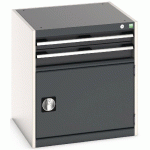 ARMOIRE D\'AT. À TIR. CUBIO SL-667-3.1 GRIS CLAIR/ANTHRACITE - MANUTAN COLLECTIVITÉS