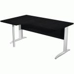 BUREAU 90° GAUCHE PIEDS L MÉTAL FAST 160CM NOIR BLANC