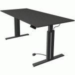 BUREAU ASSIS/DEBOUT MOVE3 L180XP80XH72-120CM 4 FONCTIONS MÉM. ANTHR. - KERKMANN