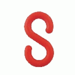 CHAÎNE PLASTIQUE 8 MM ROUGE/BLANC - SACHET DE 5 M