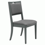 CHAISE ABAKA TAUPE - STRUCTURE HÊTRE ANTHRACITE - SUNSET CREATION