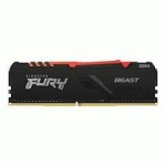 KINGSTON FURY BEAST RGB - DDR4 - MODULE - 16 GO - DIMM 288 BROCHES - 3200 MHZ / PC4-25600 - MÉMOIRE SANS TAMPON