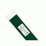 LOT DE 10 - PAPIER CRÉPON, SACHET DE 1 FEUILLE PLIÉE 75% AU FORMAT 2,50X0,50M - VERT BOUTEILLE