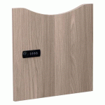 LOT DE 2 PORTES MÉLAMINÉES DÉCOR ORME LOCKERS - SERRURE À CODE