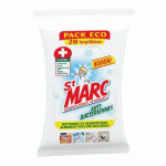 SERPILLIÈRES NETTOYANTES ET DÉSINFECTANTES ST MARC ANTI-BACTÉRIENNES - PAQUET DE 20